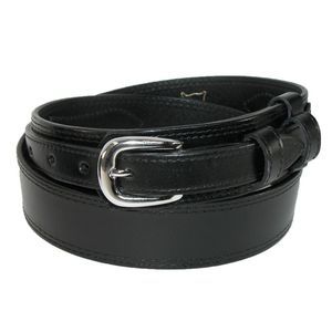 CTM Men's Leather Removable Buckle Ranger Belt